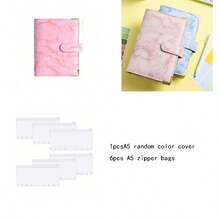 6pcs/Set A6, A5, A7 Or 2sets Of A6 Clear PVC Zipper Bags,Back To School,School Supplies,Savings Plan,Biweekly Savings Plan,10000 Savings Plan,Savings Strategy - Clear - View 6