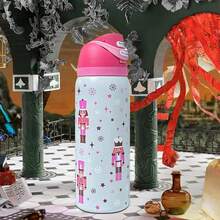 Nutcracker  Water Bottle 32oz, 945ML, ,With Straw,Heat Preservation Time More Than 24 Hours, Cold And Hot Water Can Be Insulated, Can Make Coffee, Frozen Drinks, , Exquisite Workmanship, Suitable For Camping, Work, Indoor And Outdoor Use. - Default - View 5