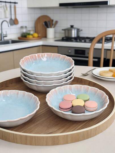 2pcs/4pcs Mini 4.5" Porcelain Plates - Durable Ceramic, Microwave For Dessert/Snack/Appetizer, Stylish Dipping Dishes