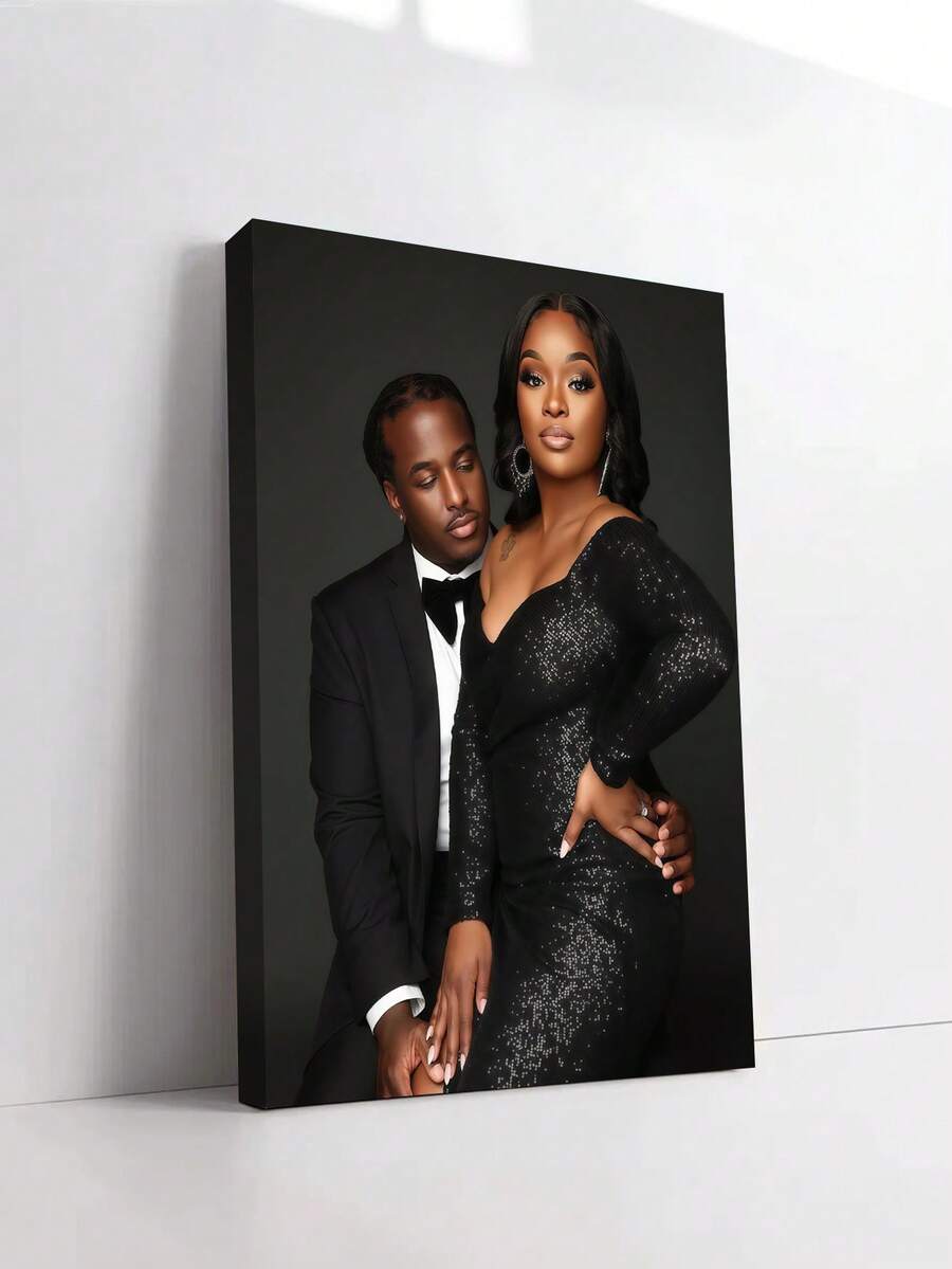 1幅定制帆布墙画，个性化无框海报，温馨室内装裱帆布画，婚礼纪念品，母亲节礼物，毕业纪念品，个性化纪念礼物，适用于婚礼、母亲节、父亲节、毕业季、生日派对、房间装饰，可定制商品，卧室装饰，定制礼物，图片，照片，带框墙画，送给闺蜜的礼物，送给家人的礼物，生日礼物，送给男友、女友、家人、爱人、朋友的礼物