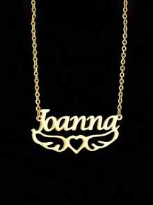 A Custom-Made Name Necklace, Personalized Stainless Steel Jewelry, Heart-Shaped Crown Pendant, Fashionable Gift, For Mother's Day Or Christmas, Back-To-School Season, Is The Ultimate Gift For Friends, Lovers.,Easy Comfort,Multi-Functional,Ornamental,Letter,Stylish,Modern,Colorful,Cute,Adorable,Casual,Custom,Personalised,Unique,Customized,Ideal Gifts For Him,Ideal Gifts For Her,Customized Teen Jewelry & Watches - Multicolor - View 5