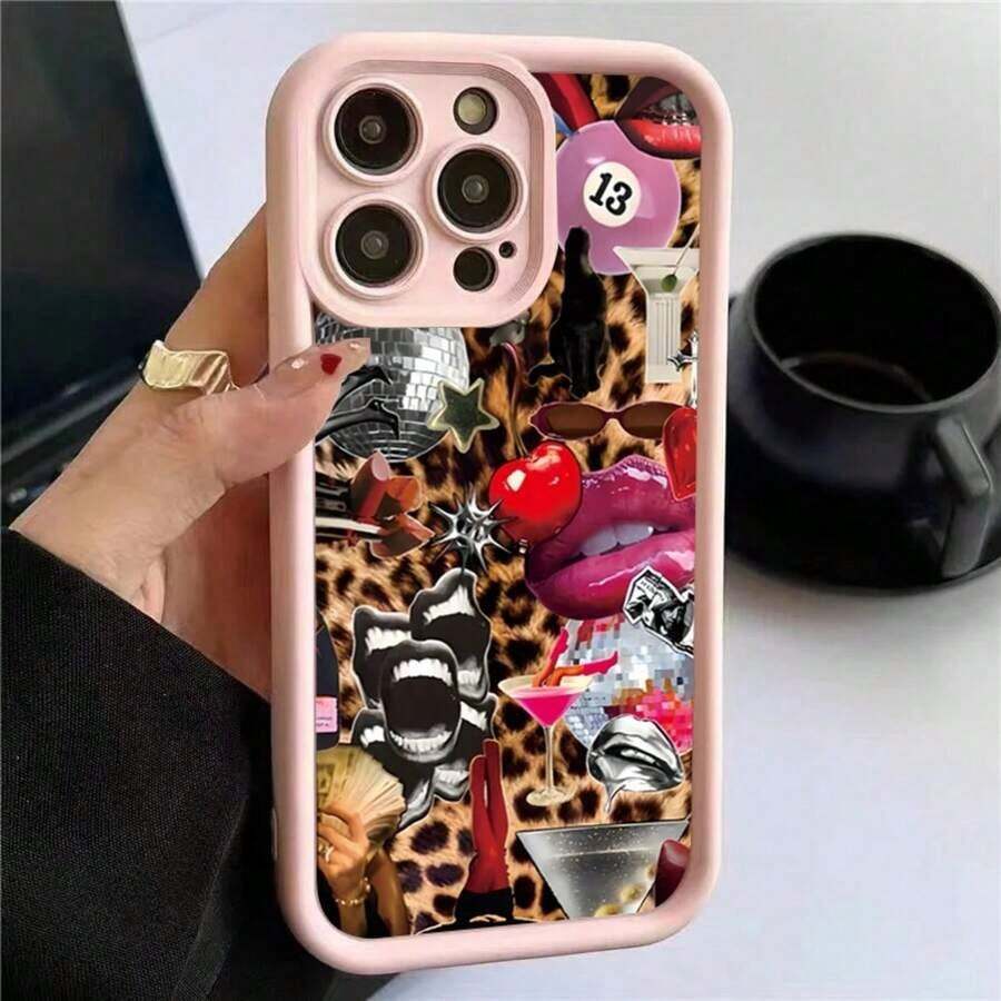 Sweet And Spicy Leopard Lips Print Case For  15 16 Pro Max 14 13 12 11 Pro Max Mini X XR XS 7 8 Plus SE2 Shockproof Cover.Christmas Accessories..Holiday Phone Accessories. New Year Mobile Phone Case Gifts For Women An Excellent Gift For Friends Fall 17 Pro Max Case Cover 17 Pro Max 14 Cases Cute Phone Cases Anime Mobile Phone Case Bear Phone Case Phone Cases S25 Ultra Pink Phone Case Girlfriend Or Boyfriend 16 Case Cover De Family Phone Cases 14 16 Pro Max Case - 8 - 查看 1