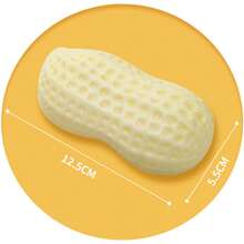 Cute Pet Peanut Molar Toy Chewable Design Dog Teeth Cleaning Interactive Toy - TPR黃色花生 - 查看 8