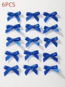 6pcs/15pcs/30pcs Set Women's Small Hair Clips, Navy Blue Ribbon Bow Hair Clips, Fashion Sweet Ballet Cute Girl Hair Clips, Colorful Lace Hair Clips, INS Y2K Accessories, Suitable For Daily, Festival, Party, Gathering, Head Accessories, Hairpin - Royal Blue - View 5