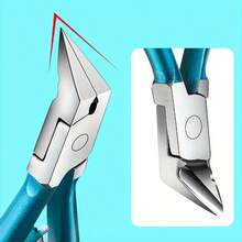 2pcs Precision Professional Nail Clippers - Ultra-Sharp Thick Nail Trimmer & Edge Cutter For Perfect Manicure & Pedicure At Home - Màu xanh lam - Xem 7