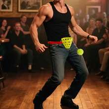 1-Piece Swing Barrel Game, Swing Ball Game, Hammock Party Barrel Game, Training Prop For Eye And Waist Coordination, Fun Party Game, Multiplayer Interactive Game, Suitable For Holiday Parties, Outdoor Activities, Family Entertainment. - Multicolor - View 9