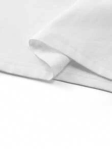 Áo thun nữ tay raglan rộng rãi, thoải mái, phối màu đen trắng tương phản, in chữ, thích hợp mặc hàng ngày, phong cách đường phố, mùa xuân/hè. - Trắng và đen - Xem 7