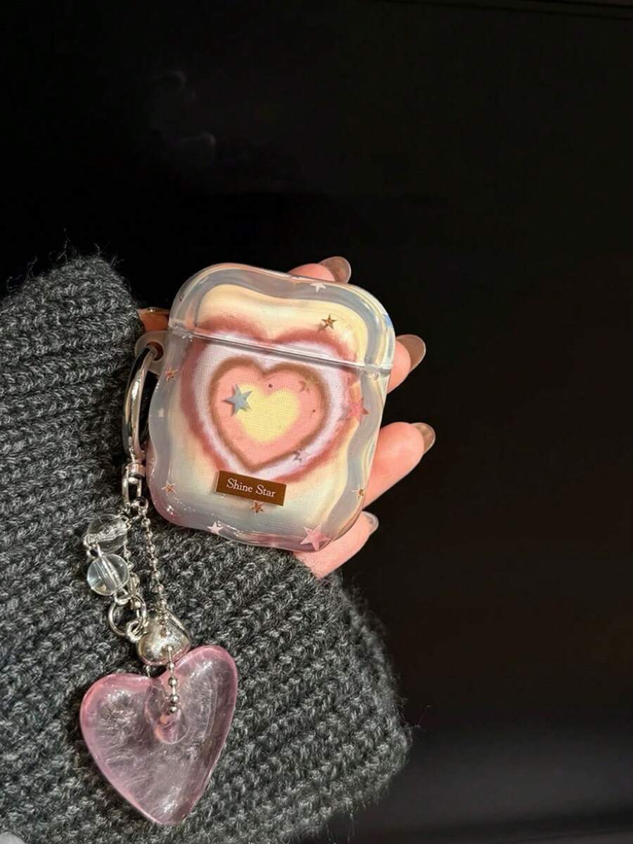 Mặt dây chuyền hình gấu kẻ caro phối màu tương phản phong cách Ins, tương thích với ốp bảo vệ 4, New Pro 2, ốp bảo vệ thế hệ thứ 2 của Apple, ốp bảo vệ tai nghe, ốp tai nghe 3 ngăn, ốp mềm bao phủ toàn diện. - Nhiều màu - Xem 1