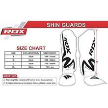 RDX Espinilleras Kick Boxing MMA Protección Muay Thai Espinilla Empeine - Compañero negro-G - Ver 2