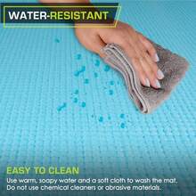 FIAN ProsourceFit - Alfombrilla de ejercicio de yoga original de 1.4 pulgadas 6 mm de grosor para mayor comodidad y estabilidad con correas de transporte antideslizante varios colores - Agua - Ver 3