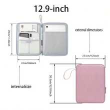 Shockproof Nylon Tablet Sleeve Compatible With IPad 10.9inch/12.9inch -Tablet Bag Portable Drop- Design With Independent Compartment, Large Capacity Storage, Tablet Carrying Case, Tech Accessory, Scratchresistant Cover Charger Case Packing Cubes For Women For Men Charger Bag - Multicolor - View 11