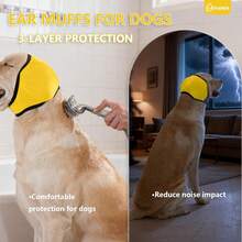 Dog Ear Muffs, Dog Ear Muffs For Noise Reduction, Dog Ear Protection Cover To Relieve Anxiety, Dog Calming Head Cap, Dog Anxiety Head Band, Cat And Dog Universal Ear Muffs - Multicolor - View 7