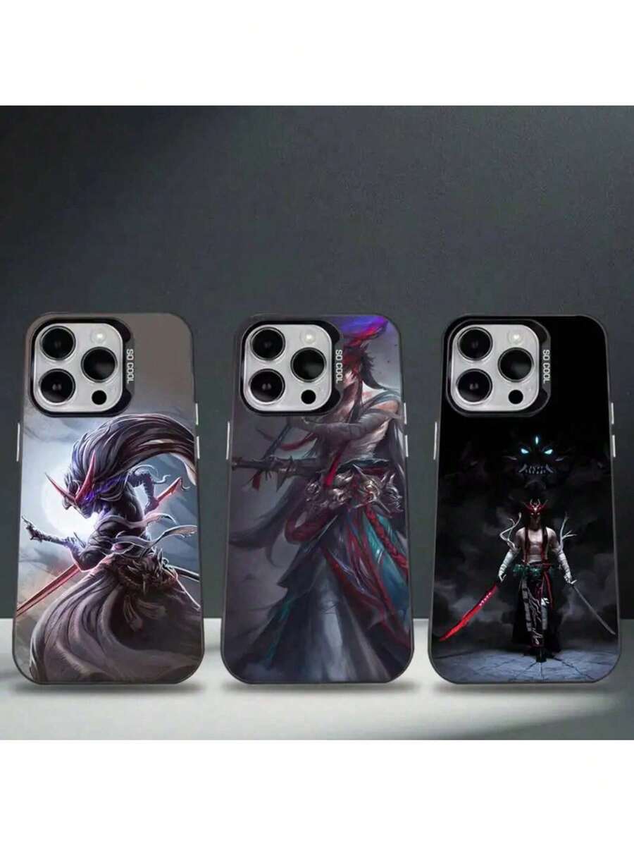 Custodia compatibile con Gotten Yone, adatta per iPhone 16, 15, 14, 13, 12, 11, 8, 7, Pro, Max, Plus, Mini, XS, SE, antiurto, in materiale rigido opaco nero, compatibile con 17, 17 Pro, 17 Pro Max - Z6 - Visualizzare 1
