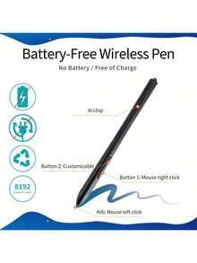 这款11英寸数位绘图板配备8192级无源笔，拥有8个快捷键、倾斜感应功能和266 PPS的帧率，带来流畅的绘画体验。兼容Windows、macOS、安卓手机和平板电脑，是绘画、设计和在线教学的理想之选。（注：连接手机/平板电脑时，设备必须使用适配器并支持OTG功能。）包装精美，是馈赠亲朋好友的完美圣诞礼物。 - 黑色3 - 查看 5