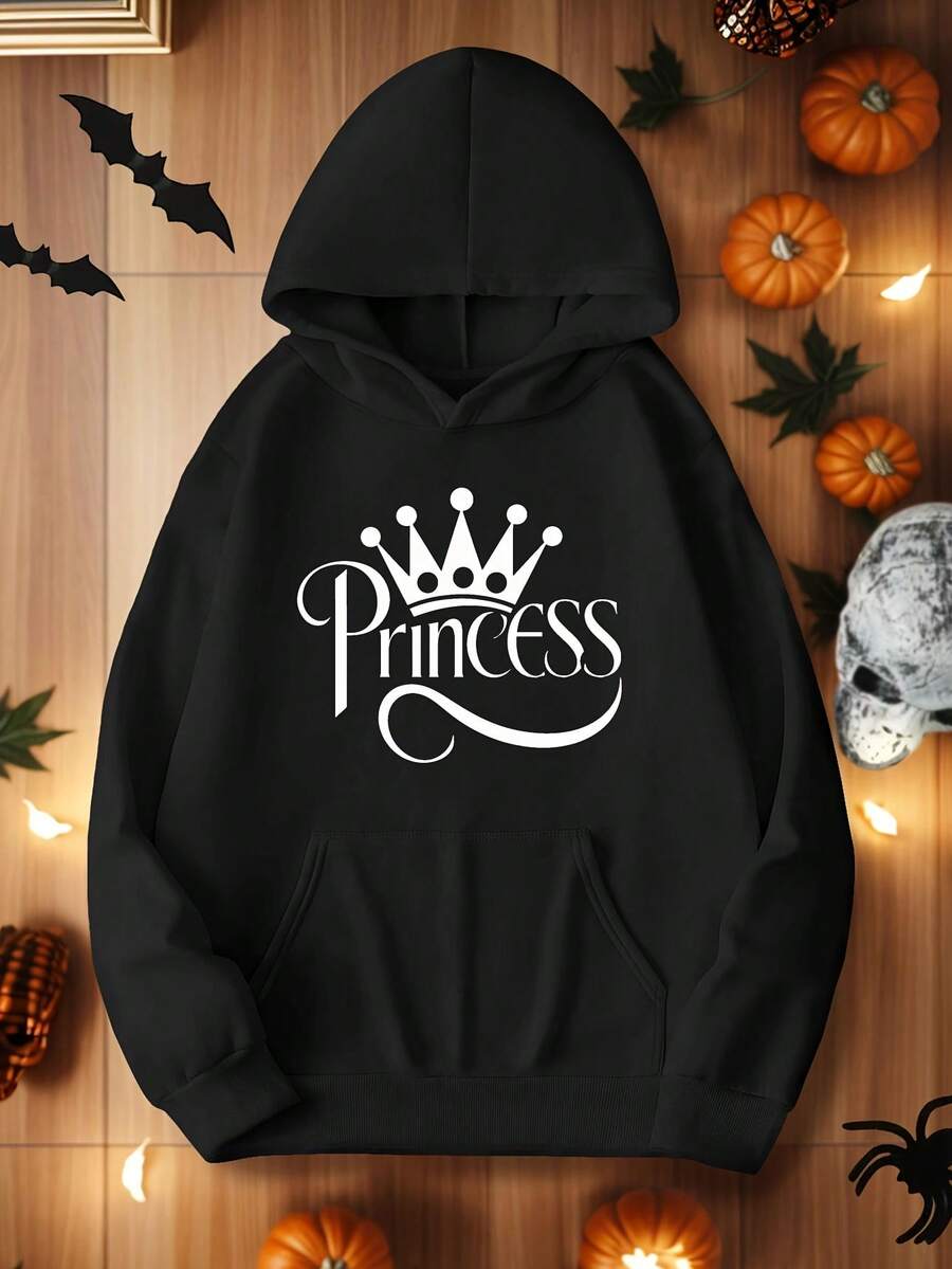 Crown Princess Women-S Plus Size Casual Hoodies - Black 18 - View 1
