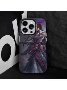 Custodia compatibile con Gotten Yone, adatta per iPhone 16, 15, 14, 13, 12, 11, 8, 7, Pro, Max, Plus, Mini, XS, SE, antiurto, in materiale rigido opaco nero, compatibile con 17, 17 Pro, 17 Pro Max - Z6 - Visualizzare 5