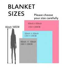 Nightmare Sewn Pattern Blanket Cover Fleece Nightmare Before Christmas Super Warm Throw Blanket For Car Sofa Couch Bedroom Quilt - Phong cách 10 - Xem 3