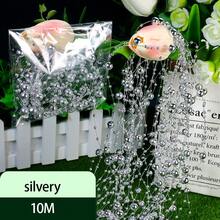 10米纯色柠檬圣诞串珠花环，圣诞装饰鱼线串珠链，适用于圣诞树、商店橱窗、节日装饰 - 彩色 - 查看 15