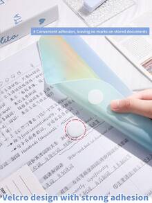 1pc A4 Waterproof Detachable Document Bag, Suitable For Office And School Use - Multicolor - View 6