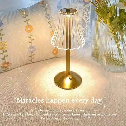 Crystal Wireless Desk Lamp - 1/2 Rechargeable Gold Vintage LED Desk Lamp With USB Port, 3-Color LED Small Portable Touch Lamp For Bedroom Living Room Home Office, Lamps For Bedroom,Happy Birthday Sign,Lampara De Dormitorio,Room Decor,Ideal For Valentine's Day,Luces De Navidad,Lights For Living Room