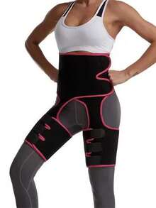 三合一塑身衣，透气可调节腰部训练带，提臀收腹运动腰带。 - 彩色 - 查看 4