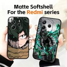 Deku  Phone Case Soft Black Phone Cover compatible with Redmi Note11 12 13 14Pro Plus S 5G 14C A3, Cover compatible with  17 pro hülle,  17 pro max hülle,  17 hülle,  16 pro hülle - Schwarz10 - Übersicht 3