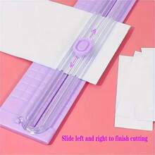 1Pc/2Pcs Portable A3/A4 Paper Cutter, Easily And Perfectly Cut Paper Every Time! (Tool Head/Outer Packaging Color Random), Back To School Essential, Thanksgiving, Birthday, Valentine's Day, Anniversary, Decorative Creative Gift, Party, Wedding, Easter, Mother's Day - Multicolor - View 6