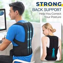 1pc Posture Corrector Backpack & Standing Orthopedic - Heavy-Duty Straightening Back Brace With Adjustable Straps, Sturdy Back Panel & Pelvic Stabilization For Posture Improvement, Lower Back, Scoliosis, Kyphosis, Lordosis - Ideal For Adults, Gym, Office, Travel - Easy To Use & Comfortable Fit, Back Posture Corrector For Men,