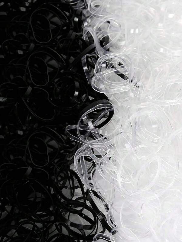 300pcs/Pack Mini Hair Ties Elastic Bands, Suitable For Adult Braids, Wedding Hairstyles, Etc.