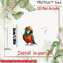 2D flat, women's elegant bird earrings - lightweight and durable acrylic hanging accessories - daily and party jewelry for Christmas, birthdays, Valentine's Day gifts - wear elegant bird decorations all year round, holiday accessories, fun designs, fashionable craftsmanship, trendy accessories, the best choice for gifts - Multicolor - Ver 2