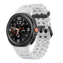 Marine Silicone Sport Band Compatible With Samsung Galaxy Watch 8 Classic 46mm Men Women, Soft Silicone Sport Breathable Band For Galaxy Watch 8 Strap 44mm 40mm,White - 白色的 - 查看 1