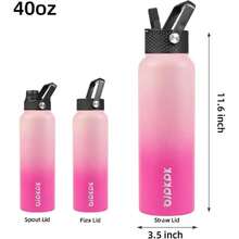 Insulated Water Bottles For Outdoor - 芥末黃 - 查看 2