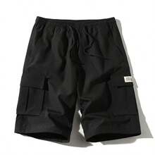 Men's Black Label Cargo Pocket Casual Shorts, Spring/Summer - Black - View 6