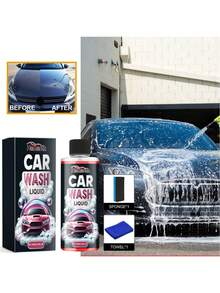 泡沫洗车液 - 清洁、抛光、保护车漆，增强光泽，防尘，日常保养清洁剂 - 彩色 - 查看 1