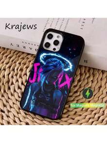 Arcane Animation J-Jinx Phone Case Cover Compatible With  16, 15, 14, 13, 12, 11, Pro, Max, Plus, Mini, Magsafe, Magnetic Wireless Charging Case - Cover Compatible With  17 Pro Case,  17 Pro Max Case,  17 Case,  16 Pro Case - Z5 - Xem 4