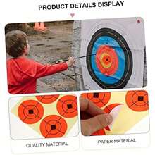 Pegatinas De Papel Aim 5 Cm Naranjas, 250 Unidades, Papel Adhesivo De Entrenamiento para Objetivos De Tiro, Material  para Práctica Deportiva y Caza Al Aire Libre - / - Ver 4