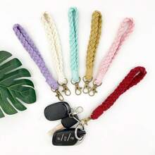 Llavero hecho a mano de estilo bohemio, llavero de coche, dije de bolso, pulsera - Multicolor - Ver 3