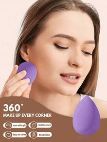 29/8/1pc Makeup Sponge Set, Makeup Brush Set Includes 20 Makeup Brushes (Powder Brush, Blush Brush, Highlighter Brush, Eyeshadow Brush, Mascara Brush, Eyeliner Brush, Contour Brush), 3 Triangle Makeup Sponges For Loose Powder & Setting, Soft Triangle Puff For Body Powder, Makeup Blending Sponges, Makeup Tools + 3 Makeup Blenders, 1 Waterproof Cosmetic Bag For Storage, 2 Large Round Powder Puffs