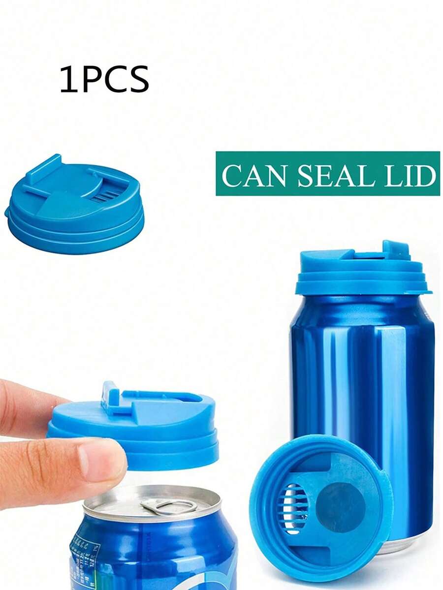 1pc Reusable Sealed Bottle Cap, Beverage Can Lid, Drink Spill-Proof Cover, Leakproof Stopper, Juice Can