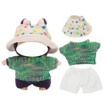 17cm Doll Pendant Outfit - 2pcs Set With Shorts, Top And Hat (Doll Not Included) - Multicolor - View 3