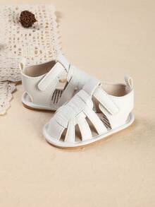 Sommarnya spädbarnssandaler, halkfria mjuka sular lämpliga för pojkar och flickor - Vitt - Visa 4