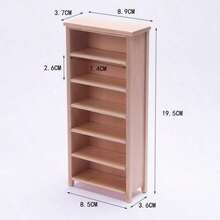 10分钟DIY微型家具场景，白色OB11储物柜，书架和桶柜，迷你娃娃屋家具模型 - 彩色 - 查看 7