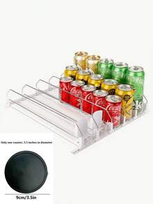 Beverage Pusher, Refrigerator Bottle & Can Organizer With Upgraded Dual-Layer Dividers And Positioning Clips, Kitchen Supplies, Wardrobe Storage & Organization, Desktop Storage