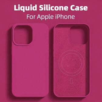 1pc Luxury Liquid Silicone Phone Case, Compatible With IPhone 17 Air 16 E 11 13 12 14 15 Pro Max Plus, Protective Cover