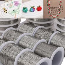 beadia 1Roll Stainless Steel Wire Handmade Beading Wire, Size 0.2/0.3/0.4/0.5/0.6mm For DIY Jewelry Making Wire, Bailing Wire, Snare Wire Trapping For Craft And Jewelry Making Supplies - 銀色 - 查看 1
