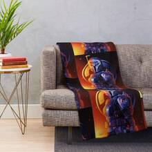Bo Katan Kryze SStar Wars Mandalorian Throw Blanket - Ultra Soft Flannel Blanket For Couch, Bed And Sci-Fi Decor, Nite Owl Warrior Design, Cozy Lightweight Gift For SDisney Fans And Series Collectors - 主圖顏色 - 查看 10