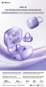 Bleiben Sie in Bewegung ohne den Takt zu verlieren - REMAX OWS-22 kabellose In-Ear-Kopfhörer bleiben beim Laufen, Radfahren oder hochintensiven Workouts fest an Ort und Stelle und liefern motivierende Musik und klare Anrufe, was sie zu einem durchdachten Ramadan- oder Eid-Geschenk macht. - Weiss - Übersicht 2