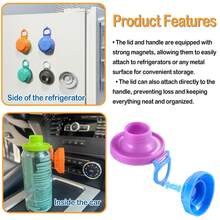 Magnetic Soda Can Lids – Reusable Airtight Can Covers, Easy To Use, Keep Drinks Fresh & Bug/Dust Free, Fits Standard Cans, Great For BBQ, Beach & Party. - Multicolor - View 7