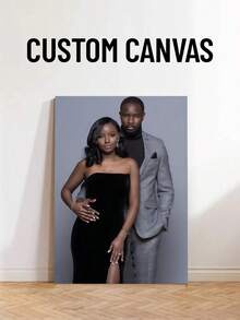 1幅定制帆布墙画，个性化无框海报，温馨室内装裱帆布画，适合复活节装饰、婚礼纪念品、母亲节、父亲节礼物、个性化纪念礼物，适用于复活节、婚礼、母亲节、父亲节、情人节、房间装饰、可定制商品、卧室装饰、定制礼物、图片、照片、装裱墙画、送给挚友的礼物、送给家人的礼物、生日礼物、送给男友、女友、家人、爱人、朋友的礼物，永恒的爱 - 彩色 - 查看 4