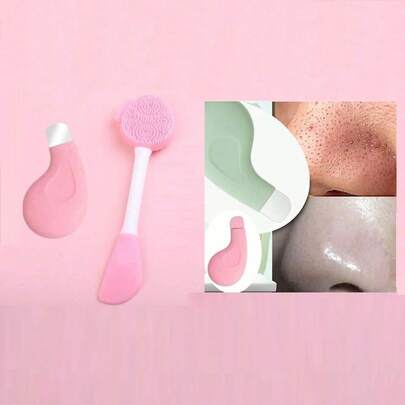 1. 清洁刮痧板，带毛孔清洁刷头，去除黑头，深层清洁毛孔，适合早晚护肤、妆前准备、面部护理、商务旅行、周末居家SPA，四季皆宜。